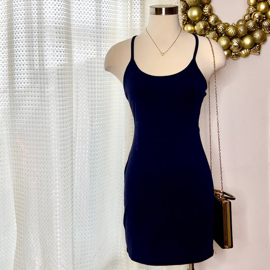 Crossed Dress - Navy